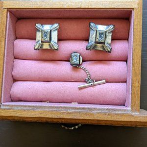 Cuff Links and Tie Tack Set